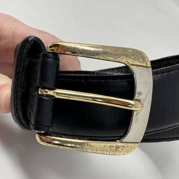 Vintage Sav-On Surplus Genuine Top Grain Leather Black Belt Men’s XL 58” - Picture 2 of 11